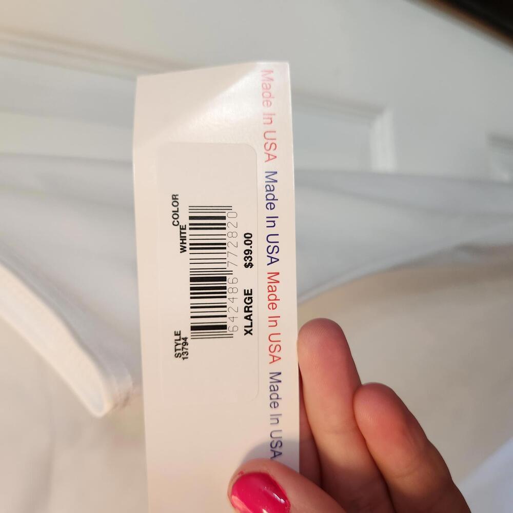 Jody White Spaghetti Strap Slip Dress with lace- Size XL NWT - Picture 4 of 7